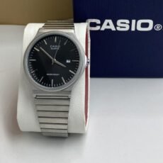 Montre_Casio_Argent fond noir
